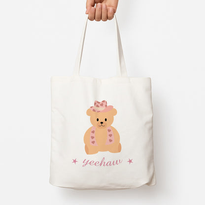 Yeehaw Teddy Bear Tote Bag