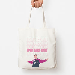 Fender Pink Sports Jersey Tote Bag
