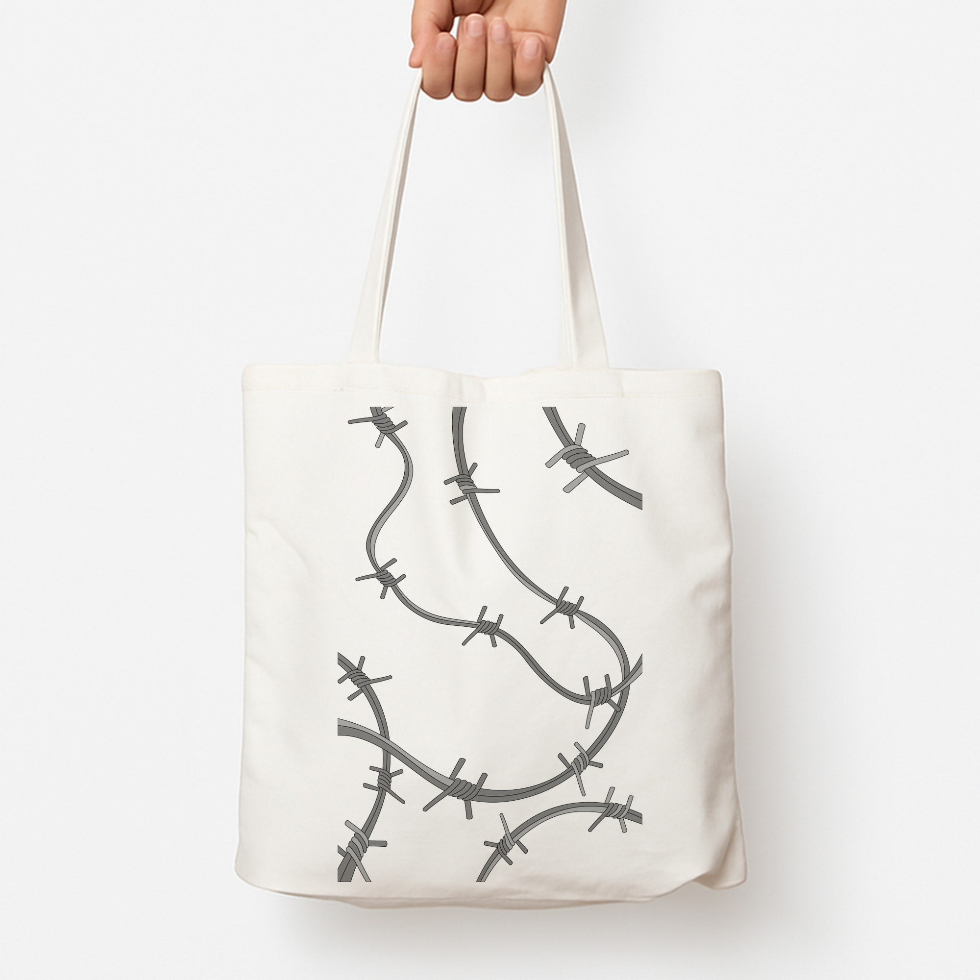 Barbed Wire - Post Tote Bag