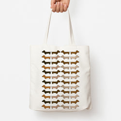 Collage - Dachshunds Tote Bag