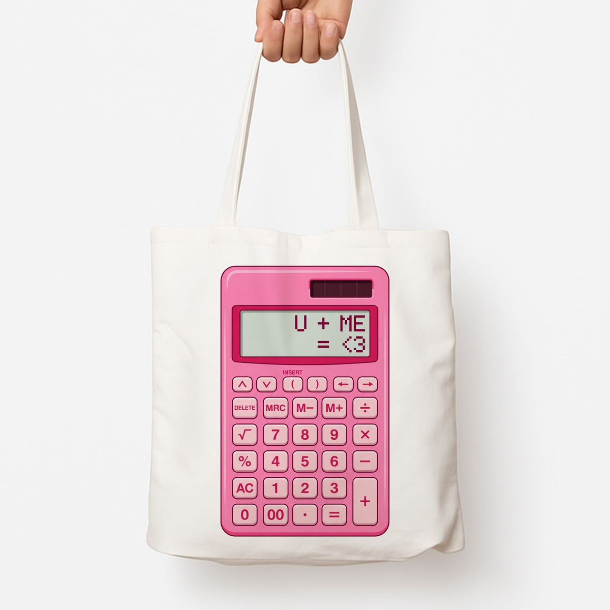 Pink Love Calculator Tote Bag
