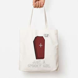 Just A Spooky Girl Tote Bag