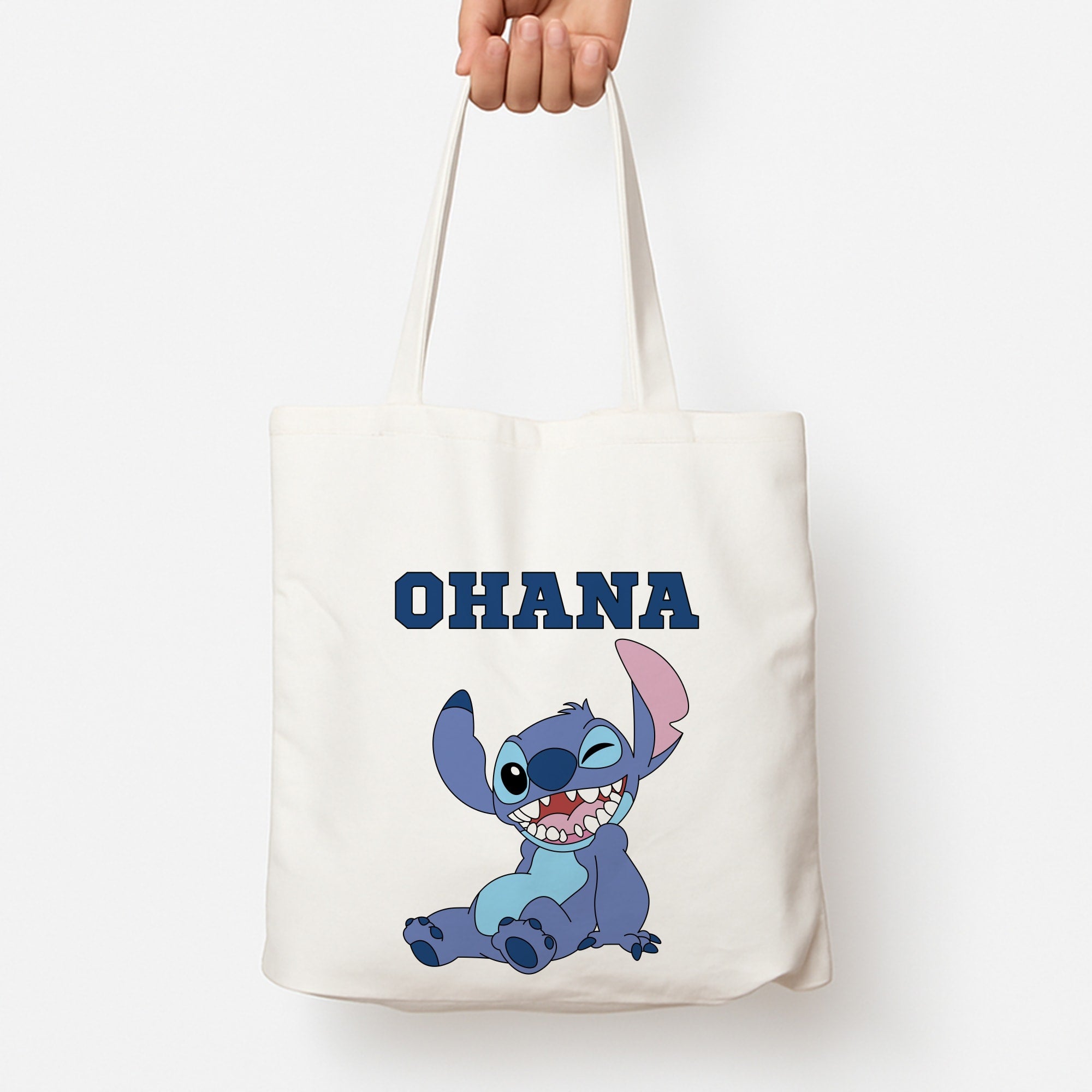Blue Alien Ohana Tote Bag