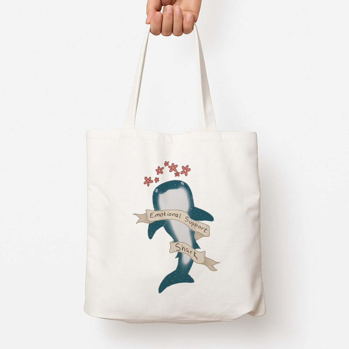 Emotional Support Shark Tote Bag
