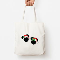 Festive Mice Christmas Tote Bag