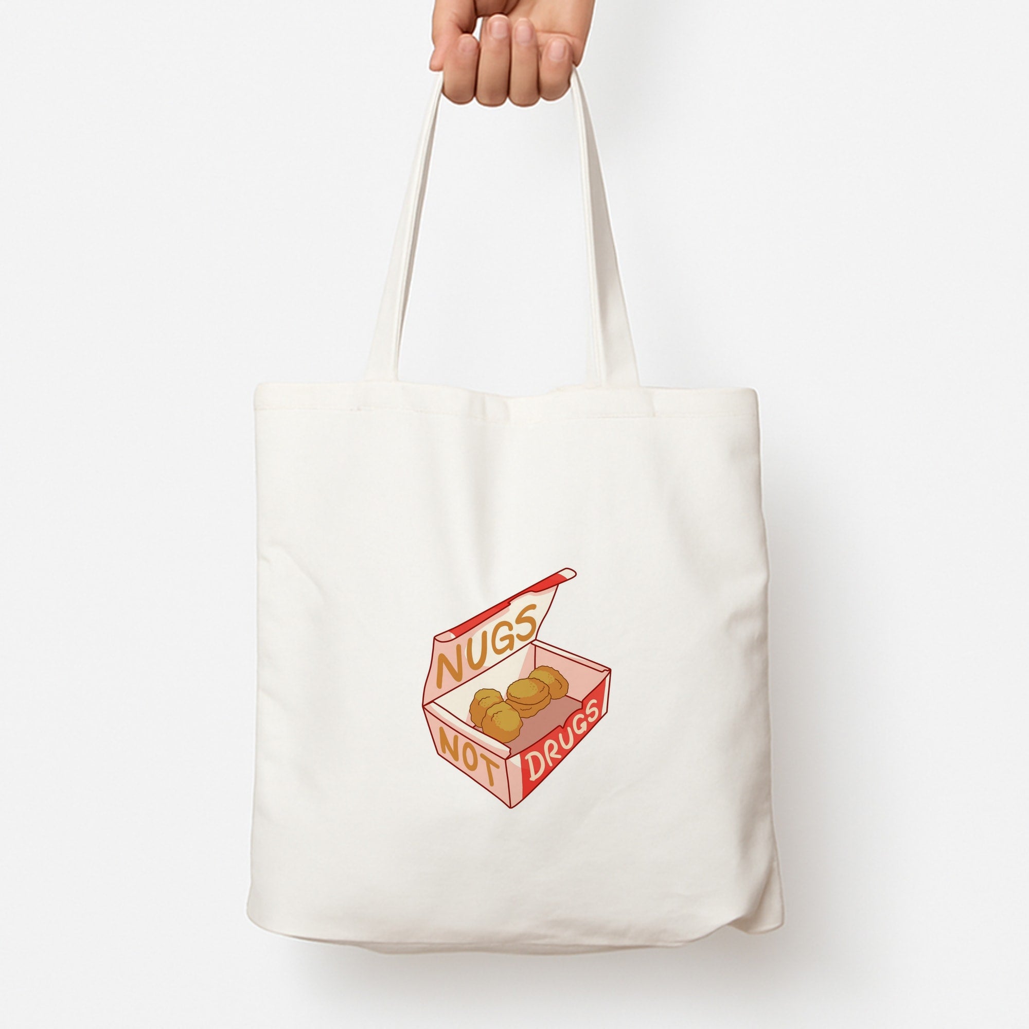Nugs not Drugs Tumblr Style Tote Bag