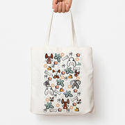 Bones and dogs - Dog Patterns Tote Bag 1