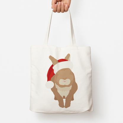 Rabbit Christmas Ears Tote Bag