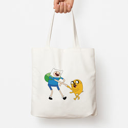 Jake The Dog And Finn The Human Tote Bag