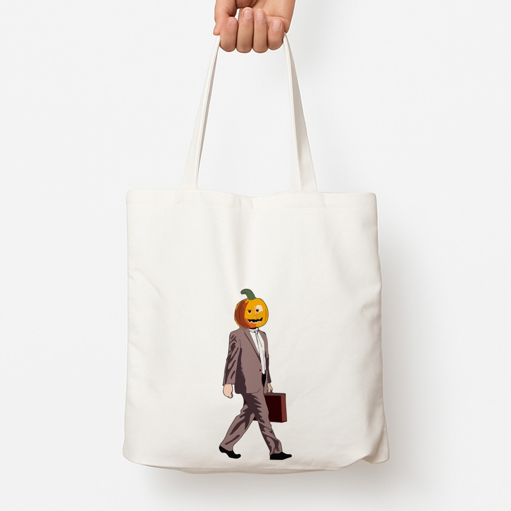 Dwight Pumpkin Head Tote Bag