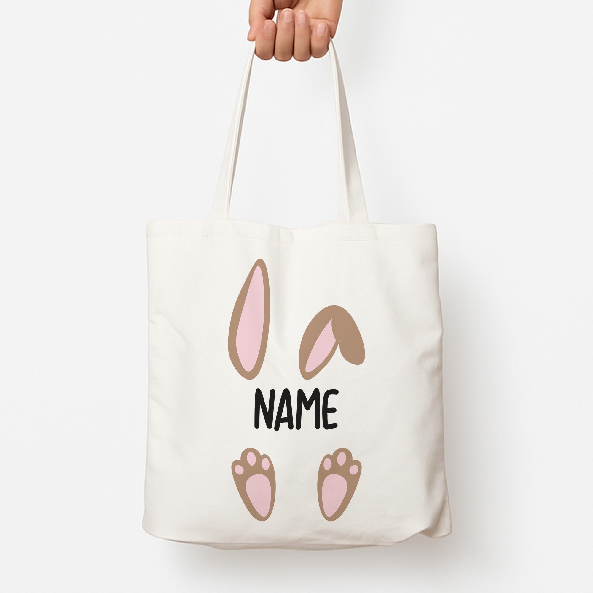 Brown Bunny Personalised Tote Bag