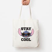 Stay Cool Blue Alien Tote Bag 1