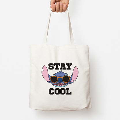 Stay Cool Blue Alien Tote Bag