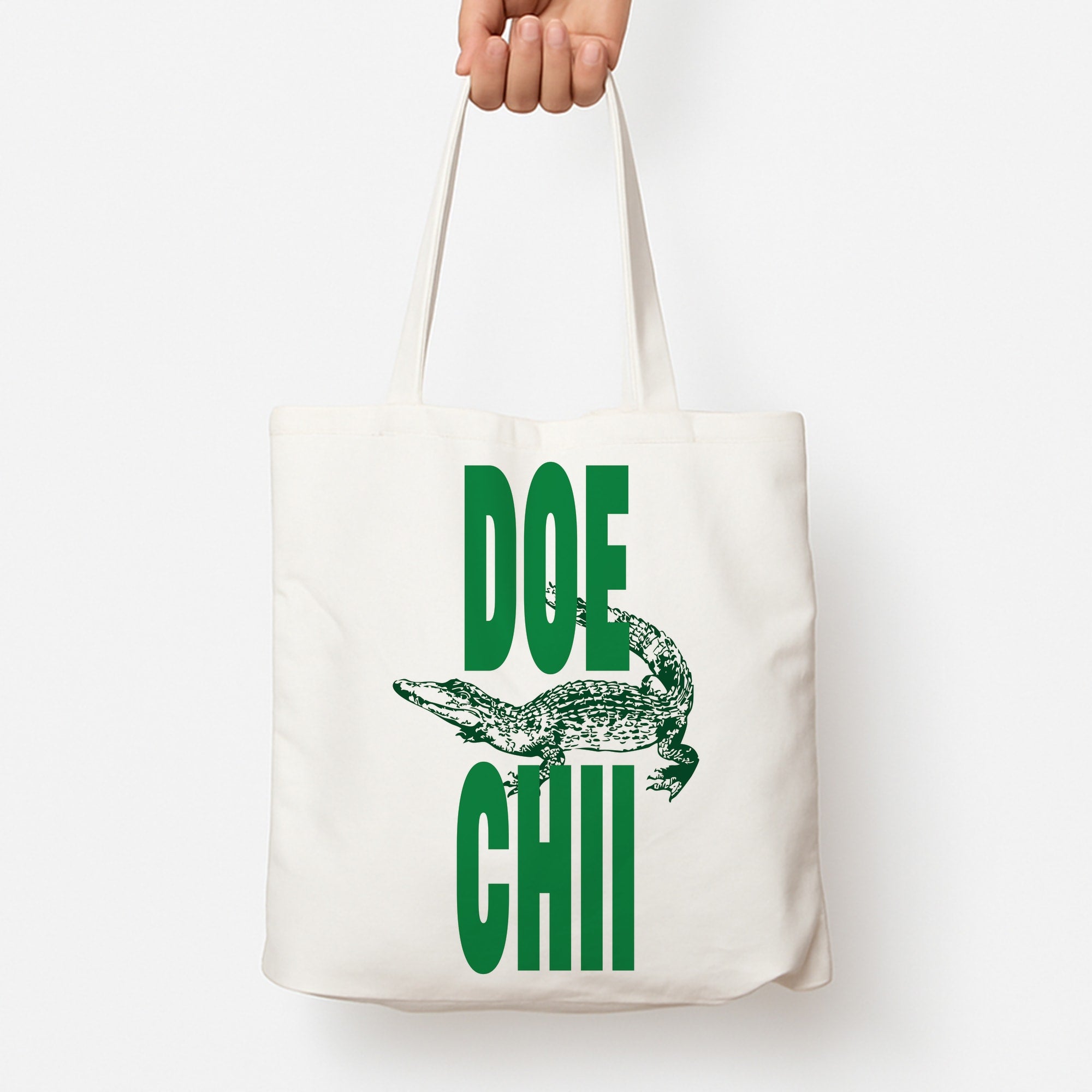 Rapper Alligator Print Tote Bag