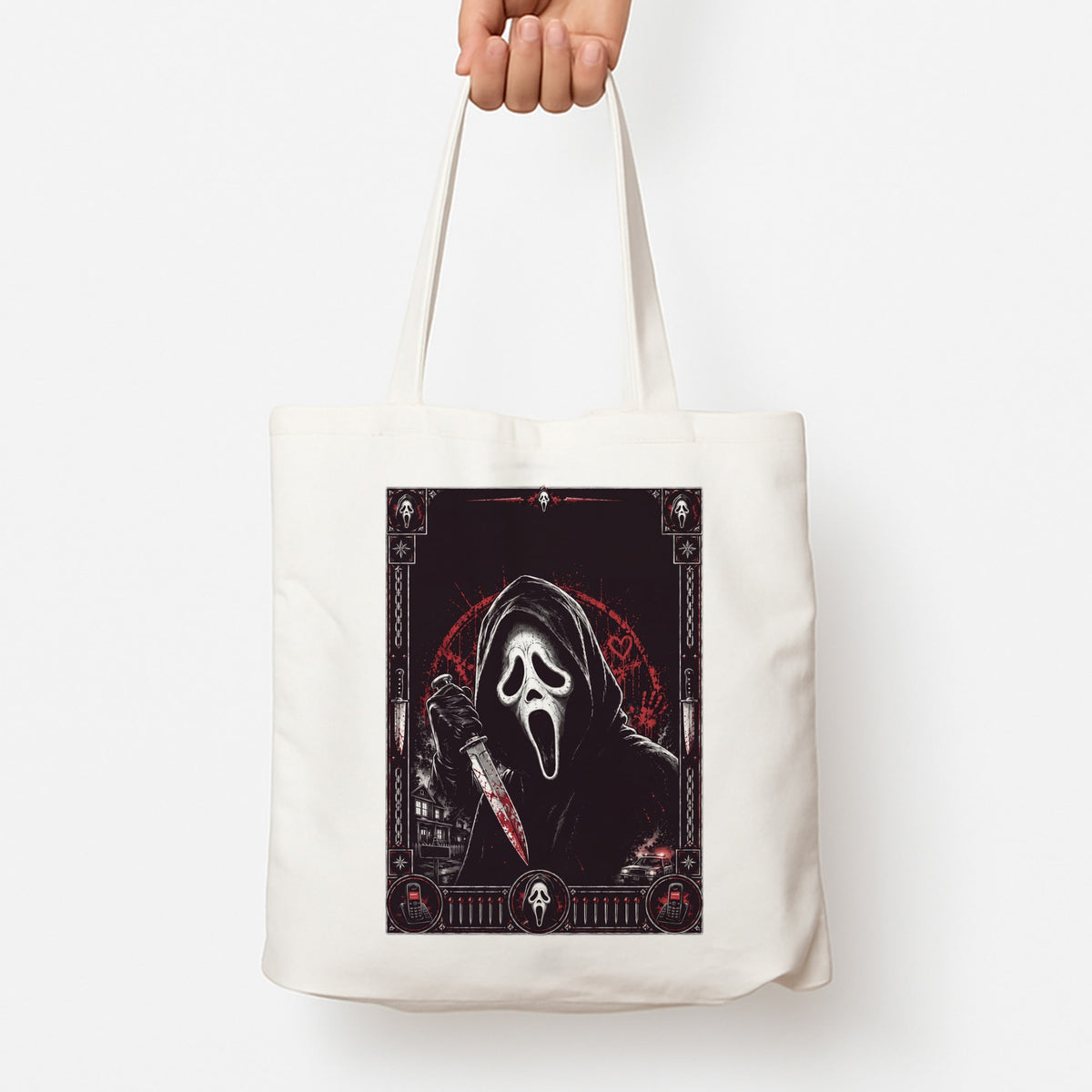 Scream Horror Poster Tote Bag