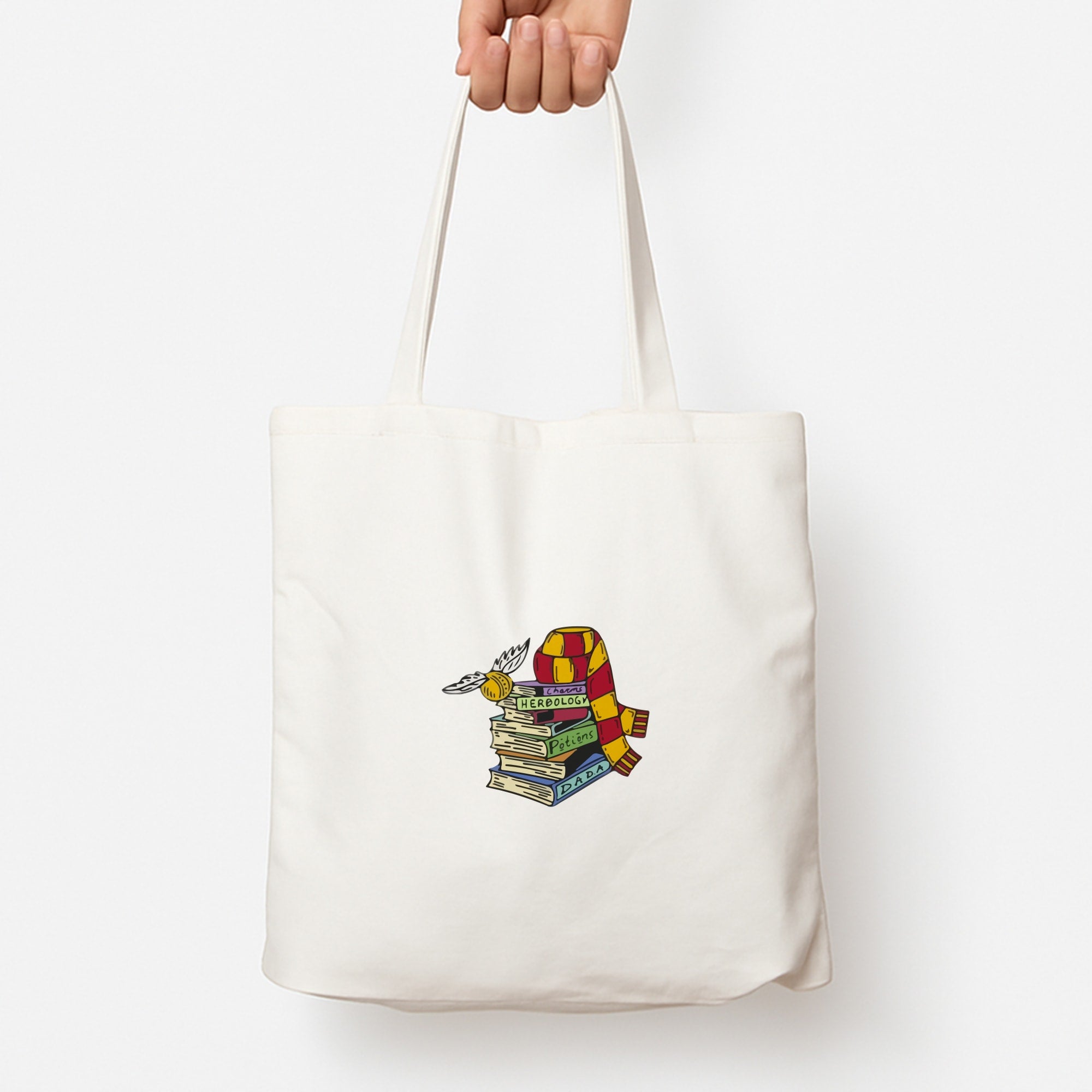 Book Stack Tote Bag