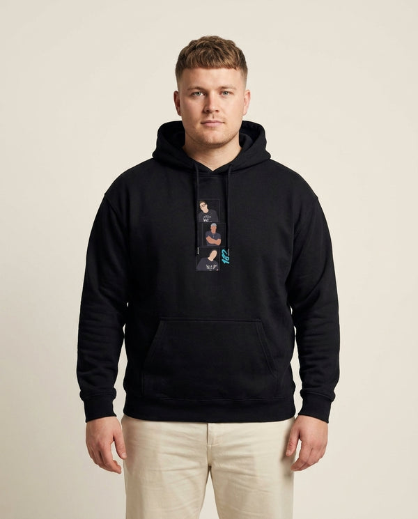 Blink - Festival Hoodie — Black Front, worn