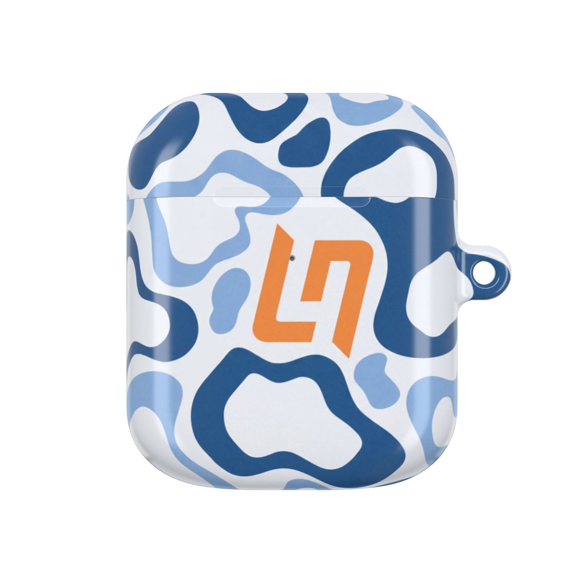 Norris Helmet Pattern - Blue AirPods Case