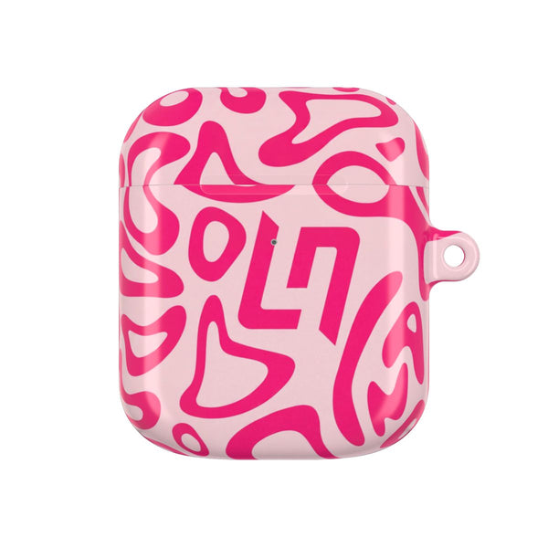 Lando Norris Hemlet Pattern - Pink AirPods Case - AirPods 1