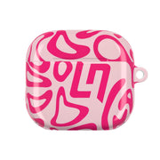 Norris Helmet Pattern - Pink AirPods Case 4