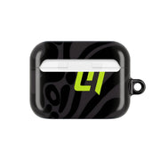Norris Helmet Pattern - Black AirPods Case 7