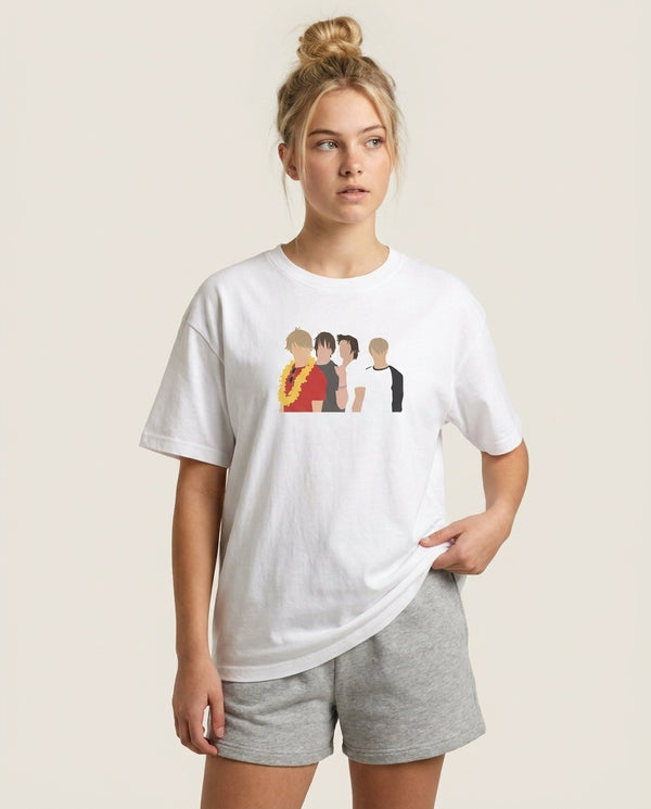 Band Members - McFly T-Shirt — White Front, worn
