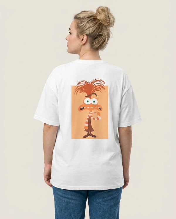 Anxiety - Inside Out T-Shirt — White Back, worn