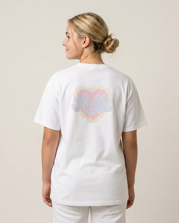 K12 T-Shirt — White Back, worn
