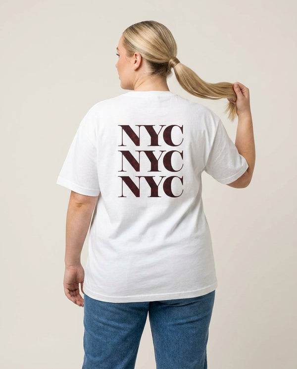 Fifth Avenue  T-Shirt — White Back, worn