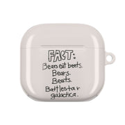 Fact - Bears Eat Beets - Bears, Beets, Battlestar Galactica AirPods Case 4
