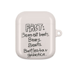 Fact - Bears Eat Beets - Bears, Beets, Battlestar Galactica AirPods Case