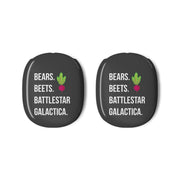 Bears. Beets. Battlestar Galactica Illustration AirPods Max Case 3