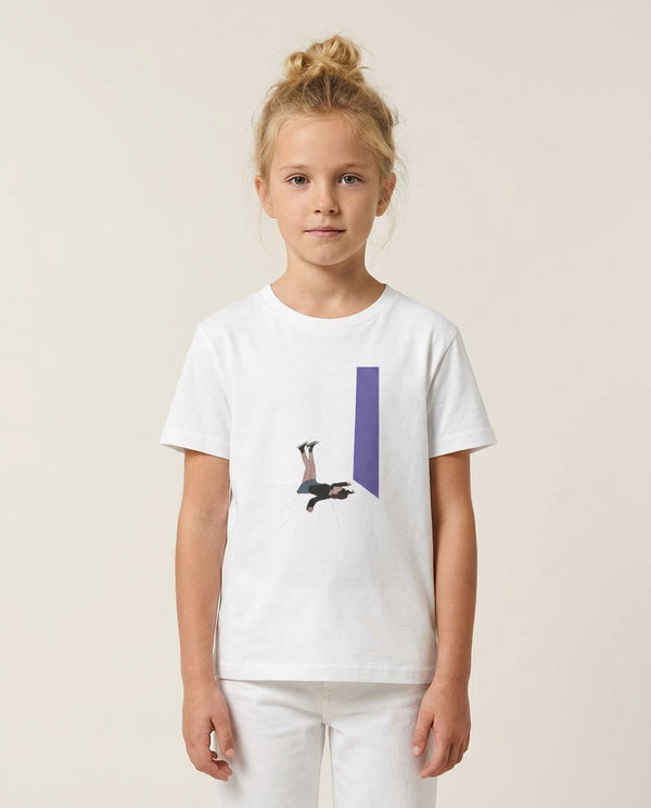 Guts - Olivia Kids T-Shirt — White Front, worn