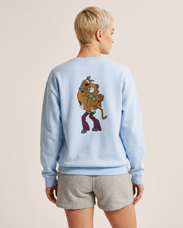 Shaggy And Scooby - Scoob Sweatshirt — Blue Back, worn