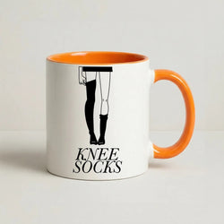 Knee Socks Coffee Orange Mug
