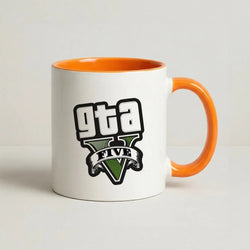 Green Five - Video Game Coffee Orange Mug