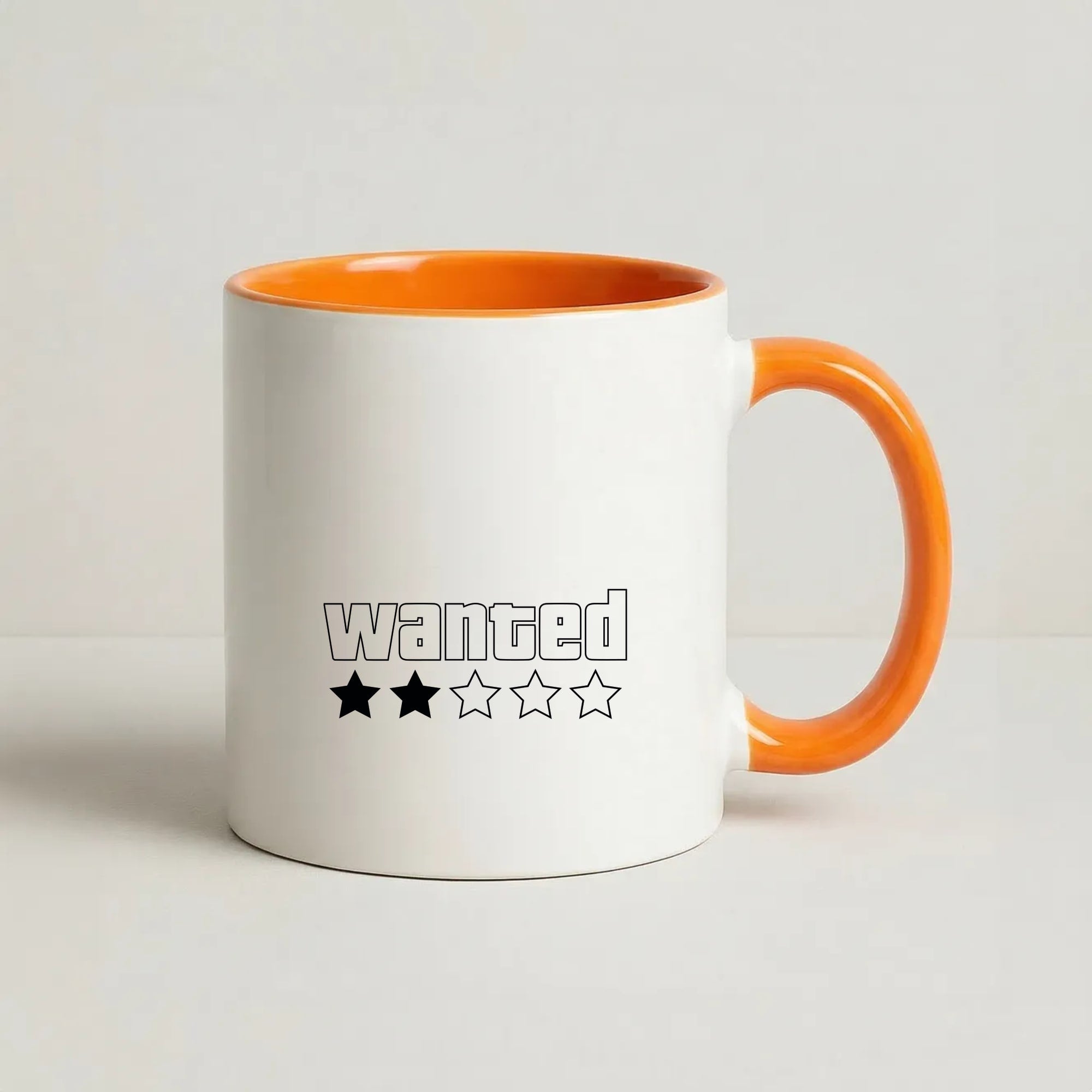 Wanted - Video Game Coffee Orange Mug