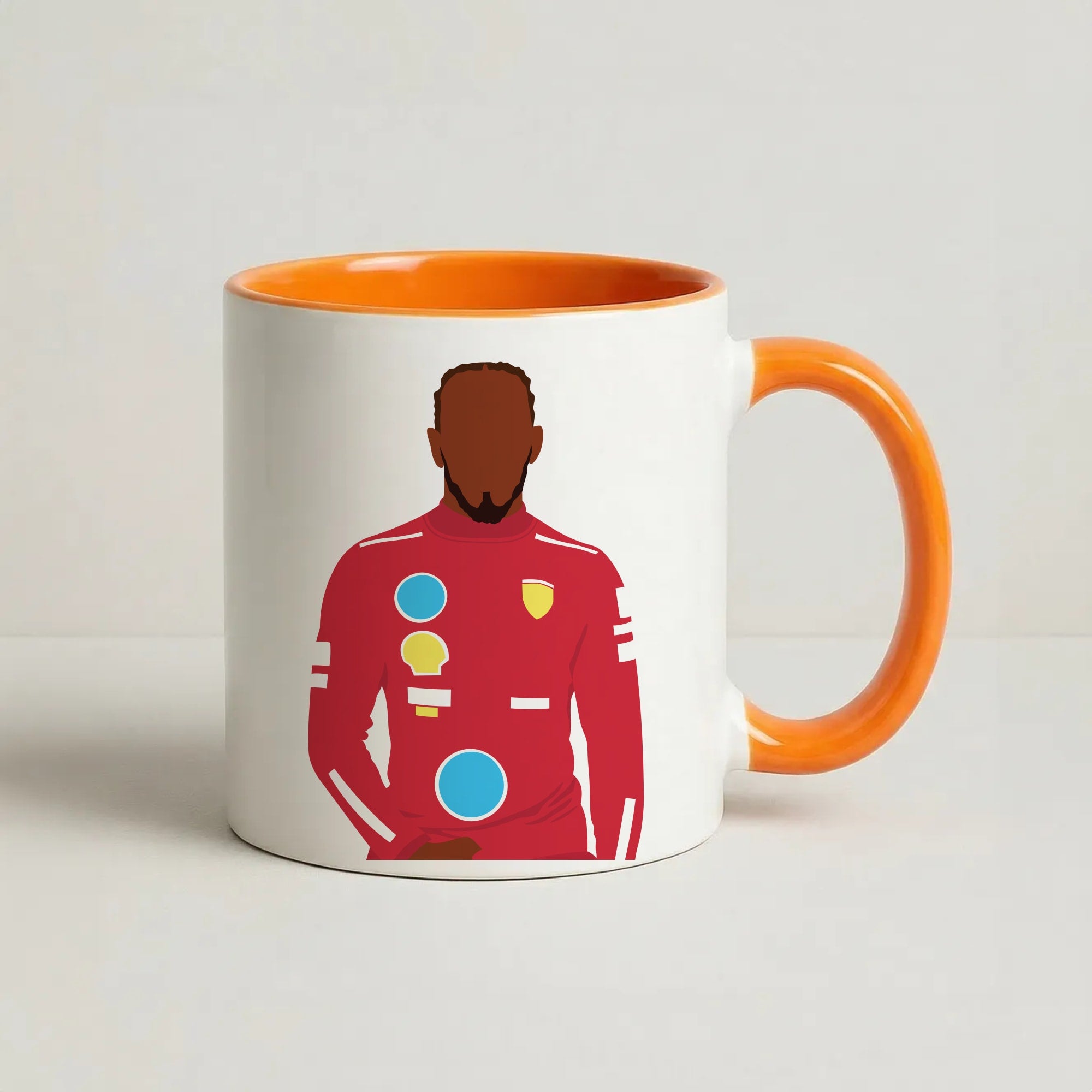 Hamilton In Red Coffee Orange Mug