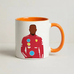 Hamilton In Red Coffee Orange Mug