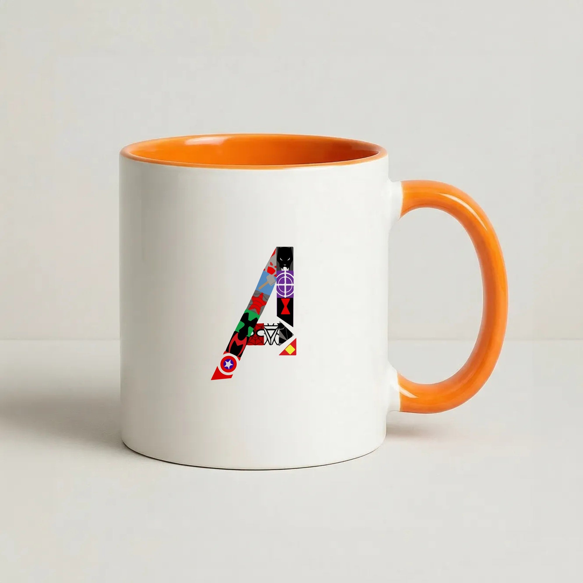 Avengers Logo - Marvel Coffee Orange Mug