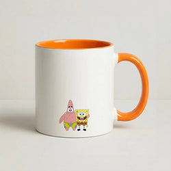 Patrick And Sponge Coffee Orange Mug