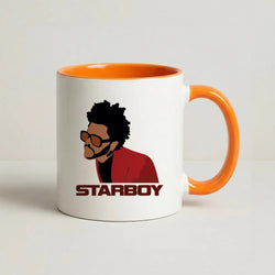 Starboy Singer Title Coffee Orange Mug