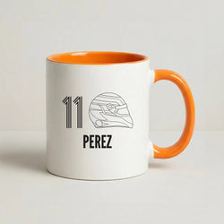 Perez Helmet 2026 Coffee Orange Mug
