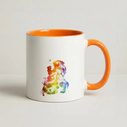 Watercolour Beauty Fairytale Coffee Orange Mug