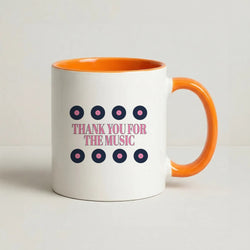 Thank You For The Music - Mamma Mia Coffee Orange Mug