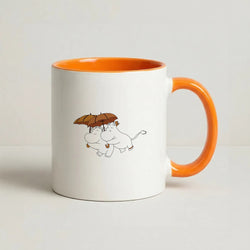 Moom Umbrellas Coffee Orange Mug