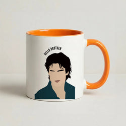 Hello Brother Cartoon - VD Coffee Orange Mug