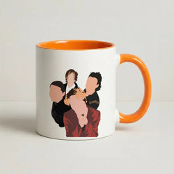 Group Photo Coffee Orange Mug