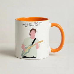 Will We Talk In The Morning Yellow Coffee Orange Mug