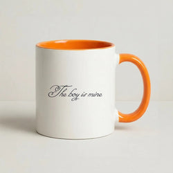 The Boy Is Mine Coffee Orange Mug